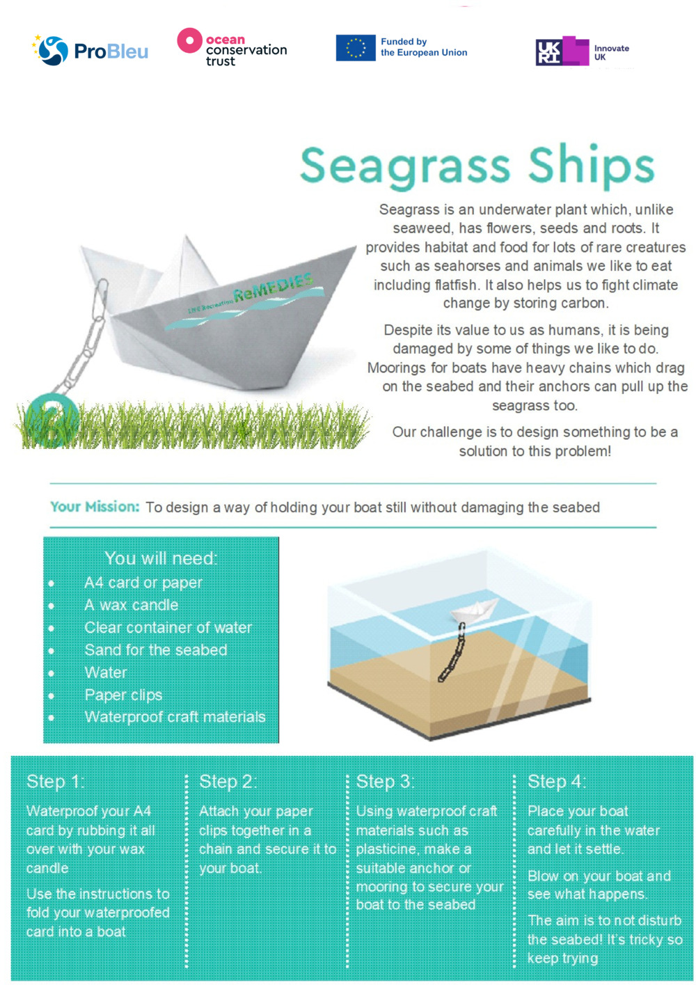 What is Seagrass? Lesson 2 Ships Resource_0