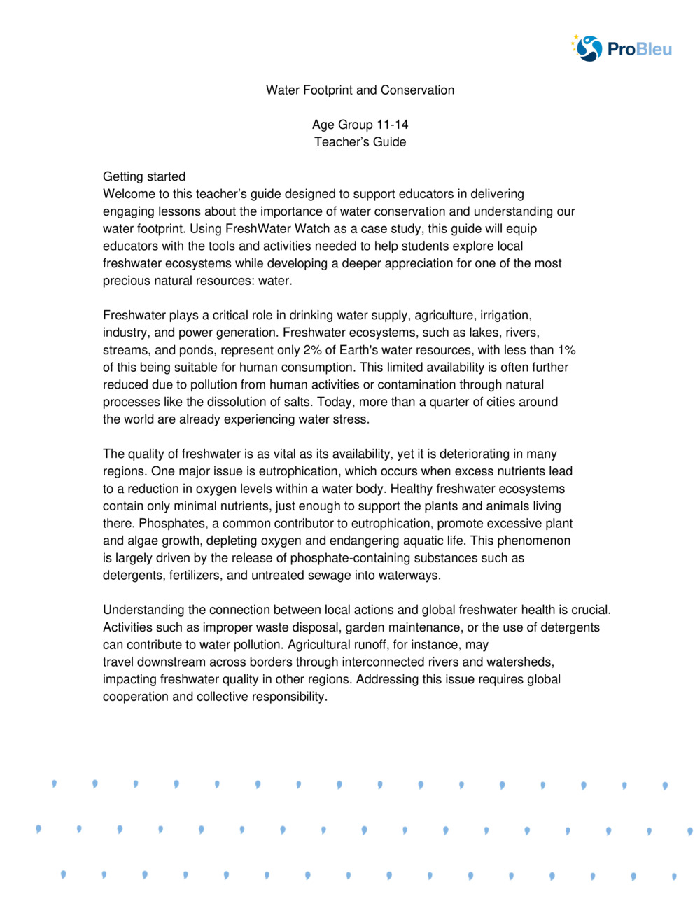 Water Footprint and Conservation_0