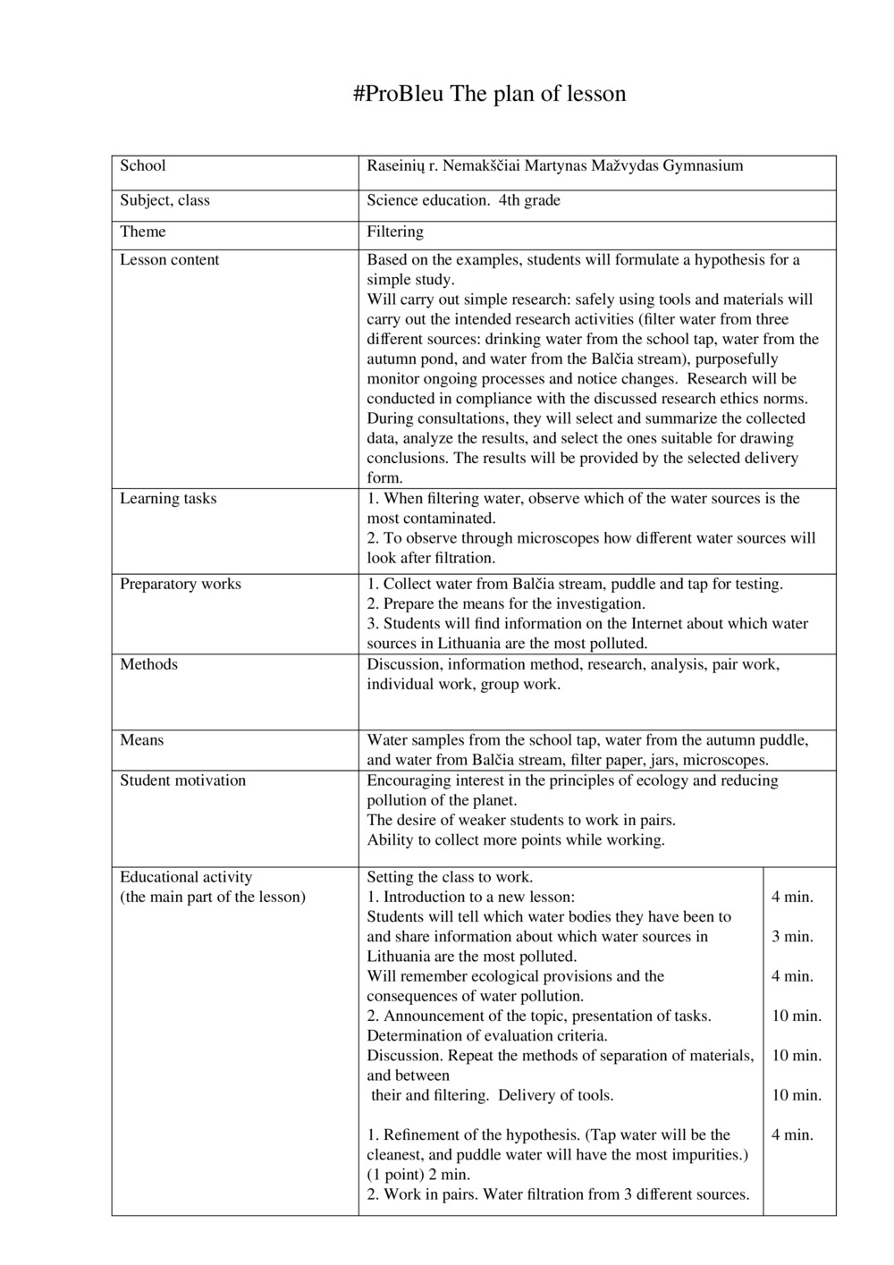 Lesson plan ,,Filtering"_0