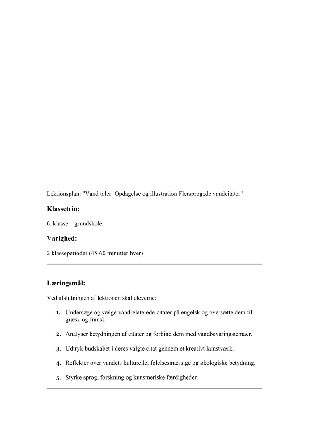 Opdag og illustrer flersprogede vandcitater_1