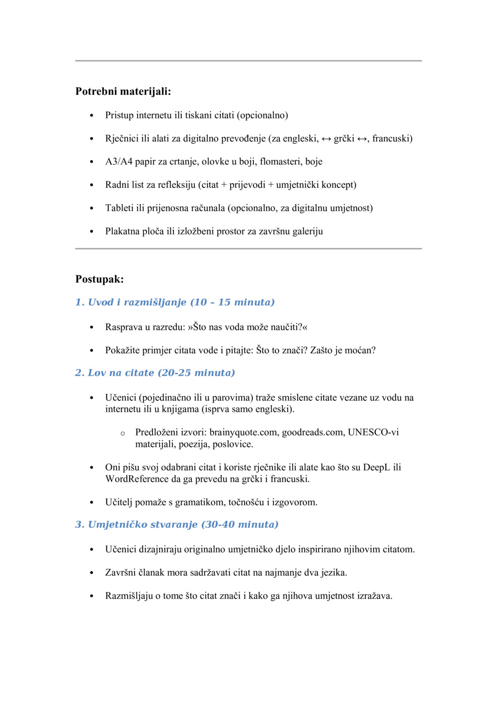 Otkrivanje i ilustriranje višejezičnih citata o vodi_2