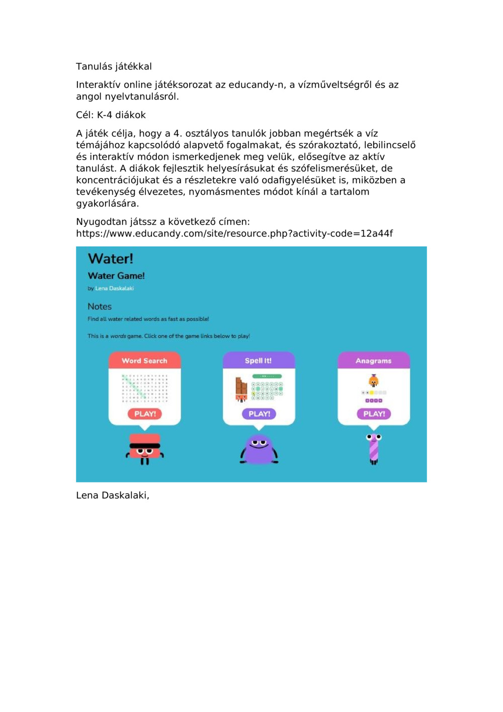 Vízi nyelvtudás és angol nyelvtanulás