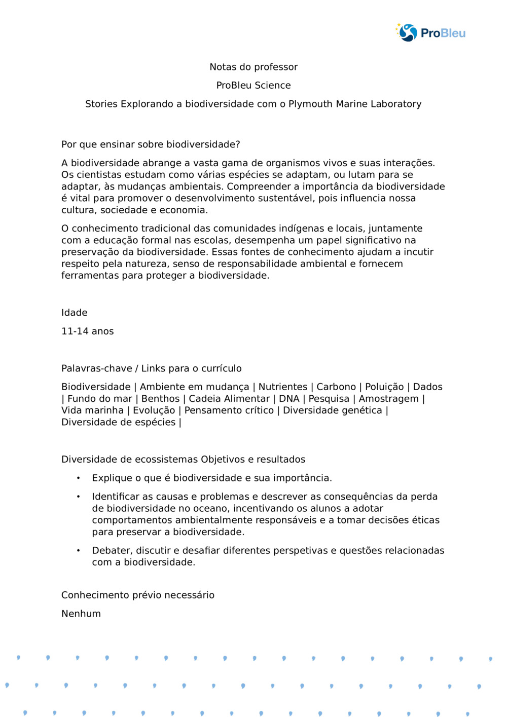 Explorando a biodiversidade com o Laboratório Marinho de Plymouth - Notas do professor_0