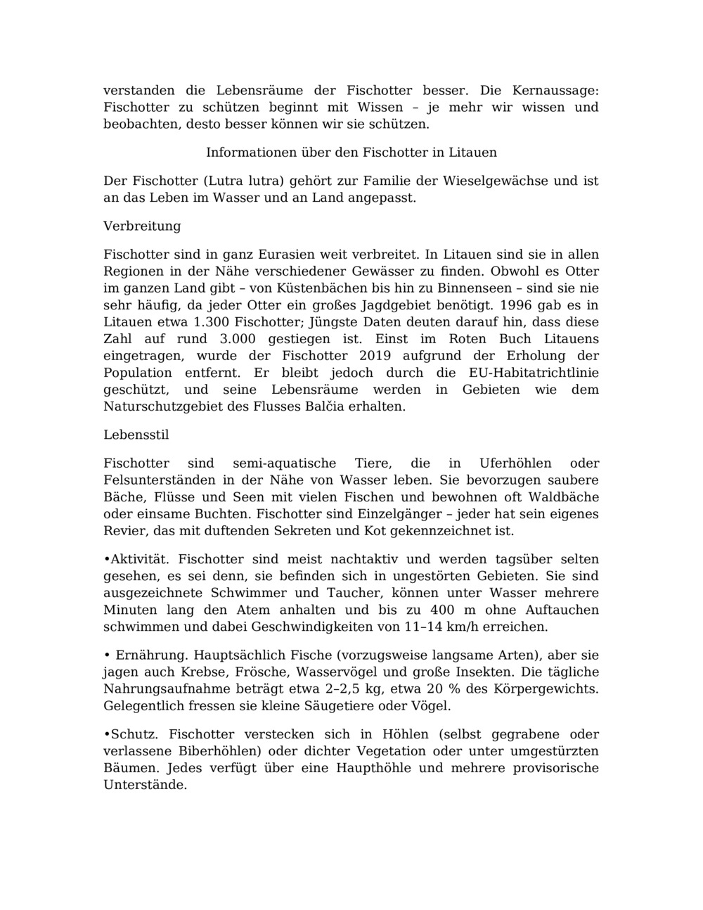 Unterrichtsplan für das Otter-Monitoring im Balcia-Fluss_3