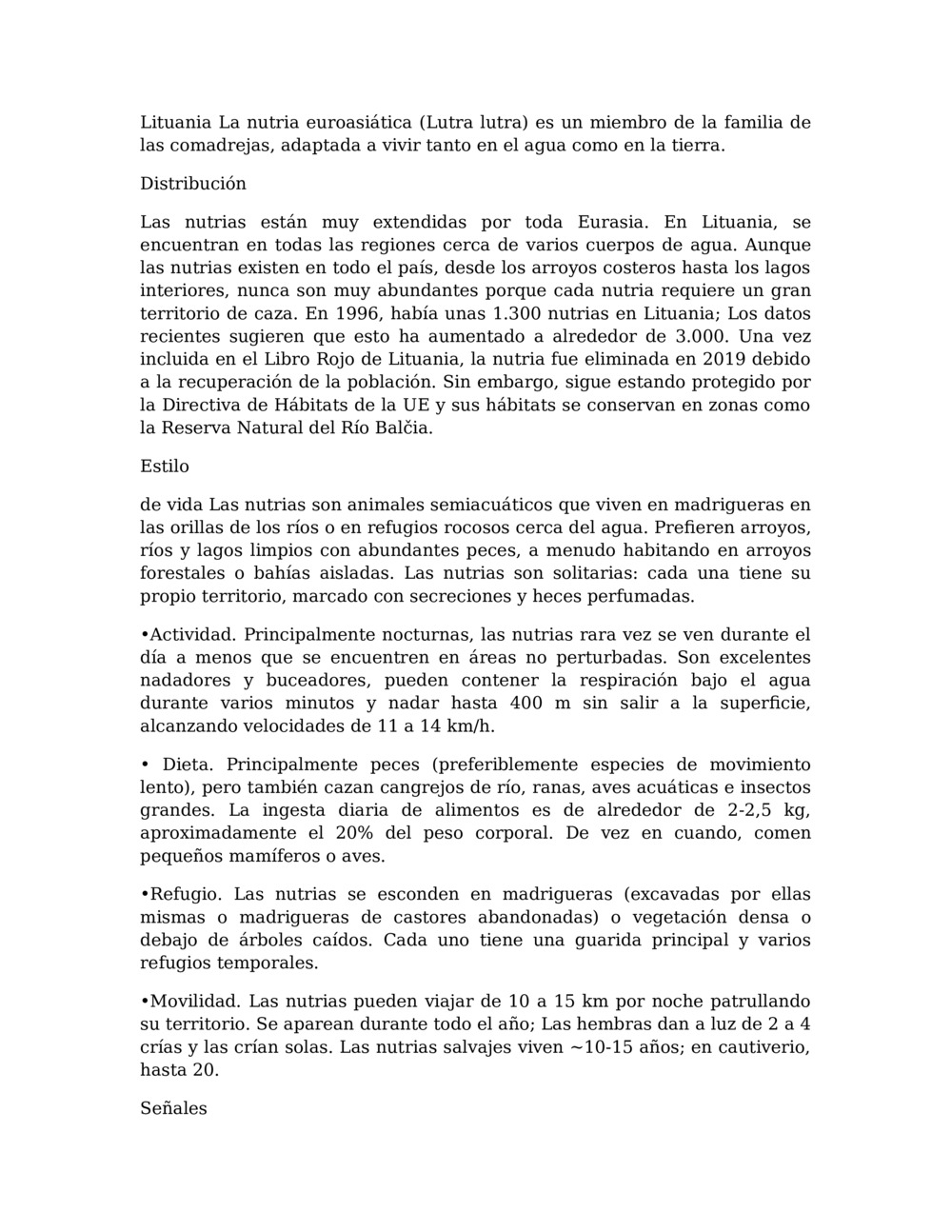 Plan de lección para el monitoreo de nutrias en el río Balcia_3