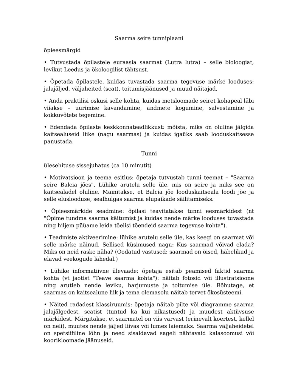 Tunniplaan saarma seireks Balcia jões_0