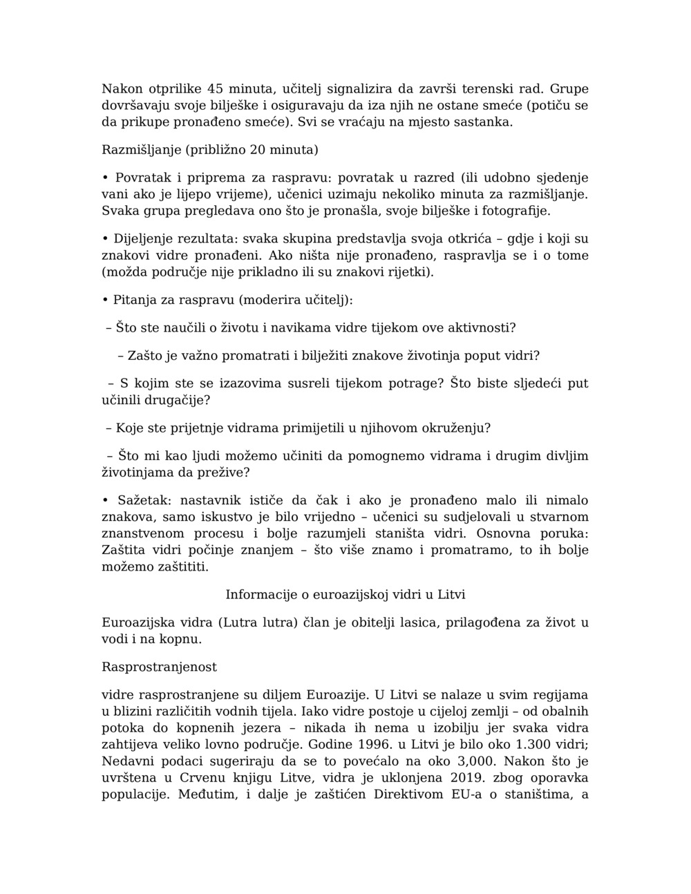 Nastavni plan za praćenje vidre u rijeci Balcia_2