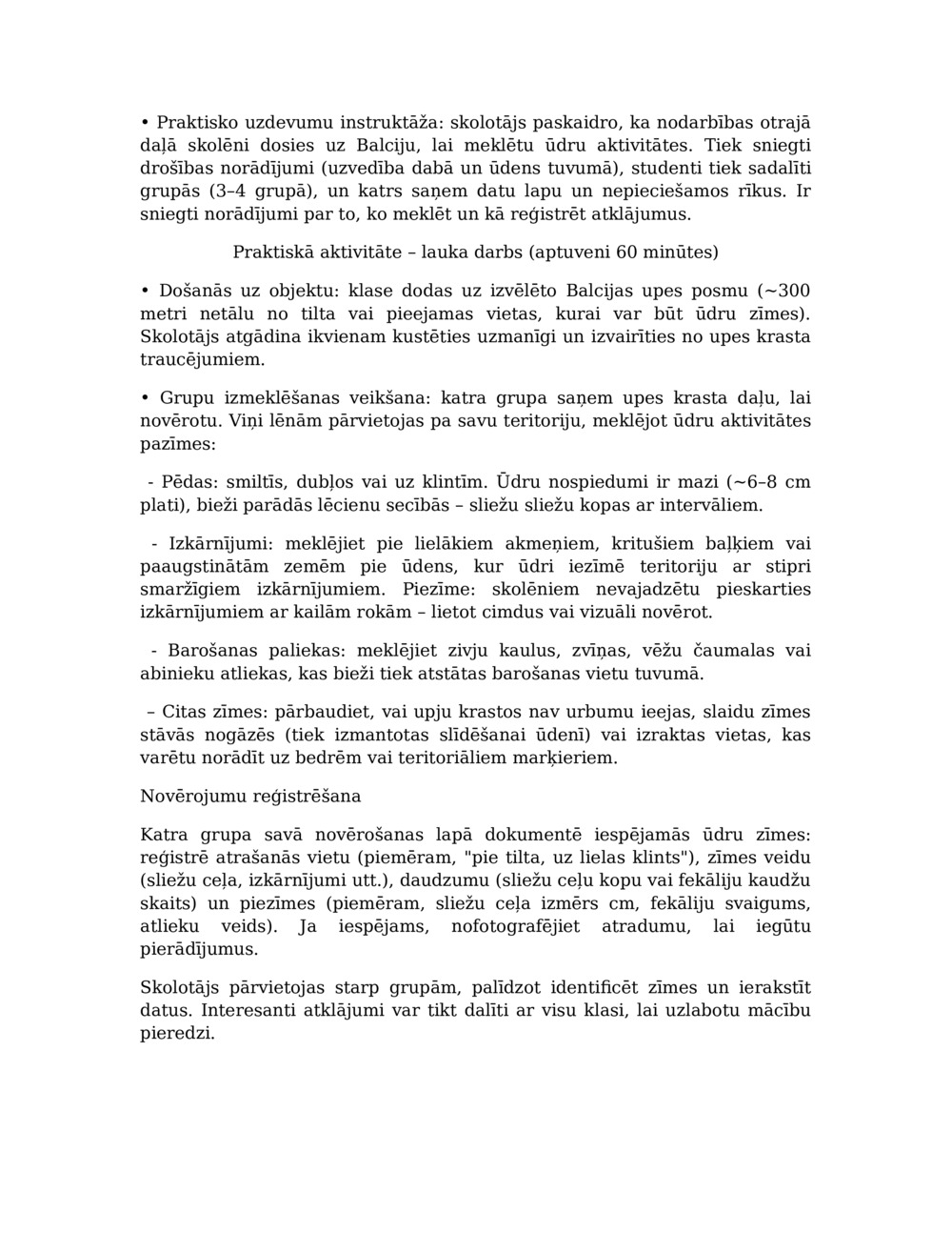 Nodarbību plāns ūdru monitoringam Balcia upē_1