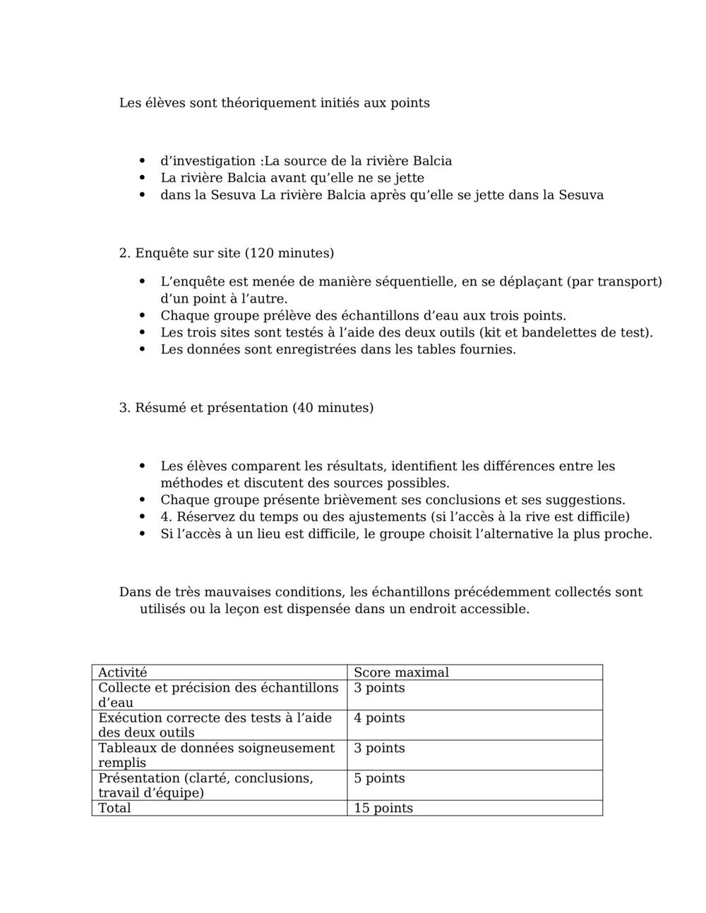 Leçon d’enquête sur la qualité de l’eau_1