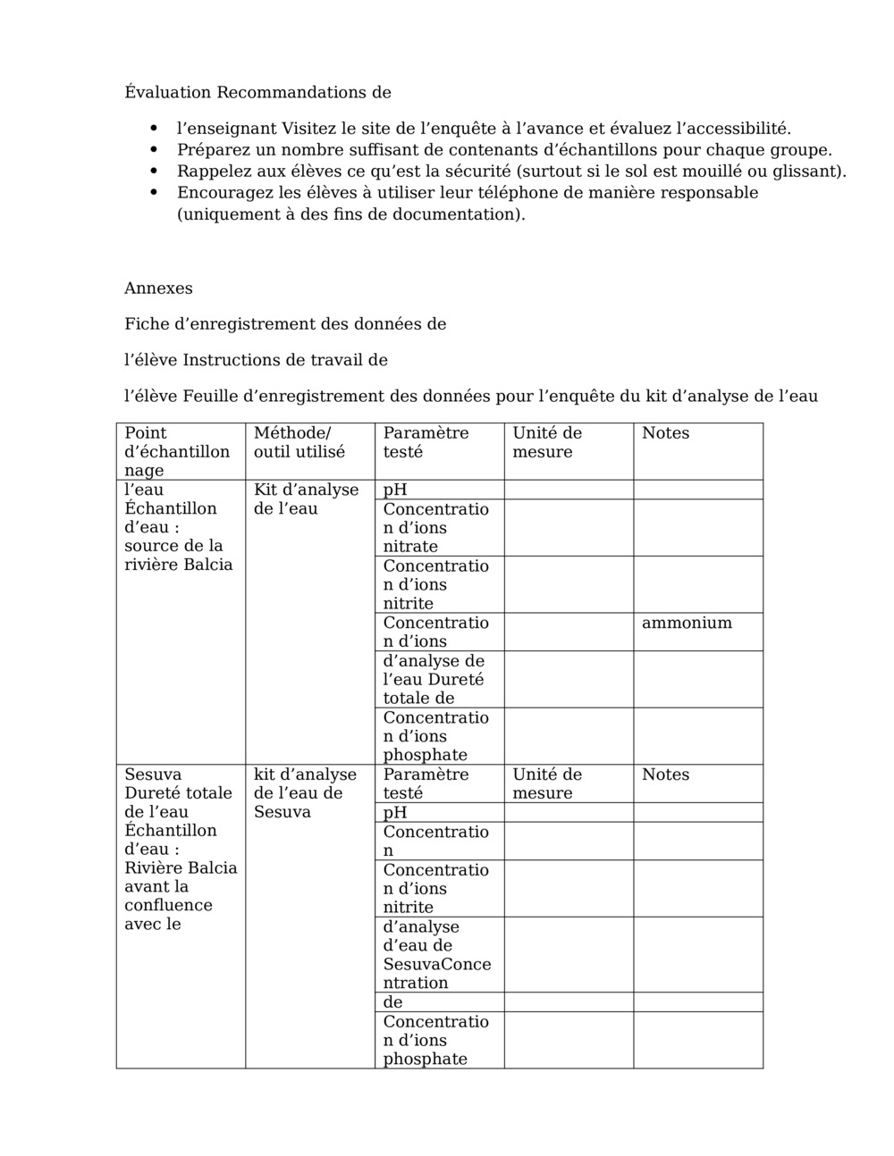 Leçon d’enquête sur la qualité de l’eau_2