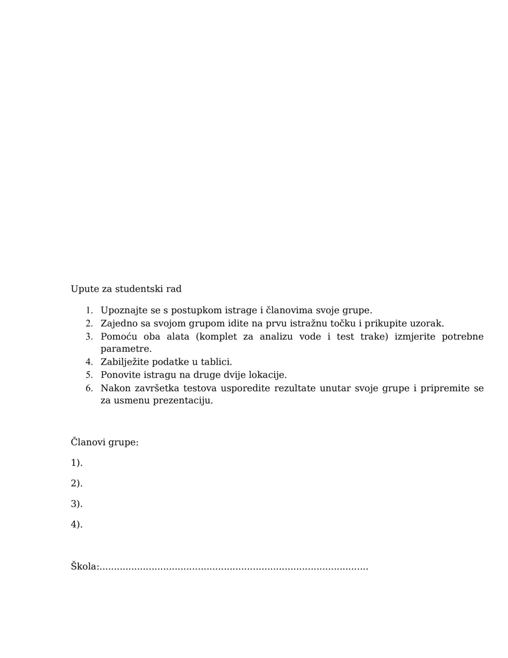 Lekcija istraživanja kvalitete vode_5