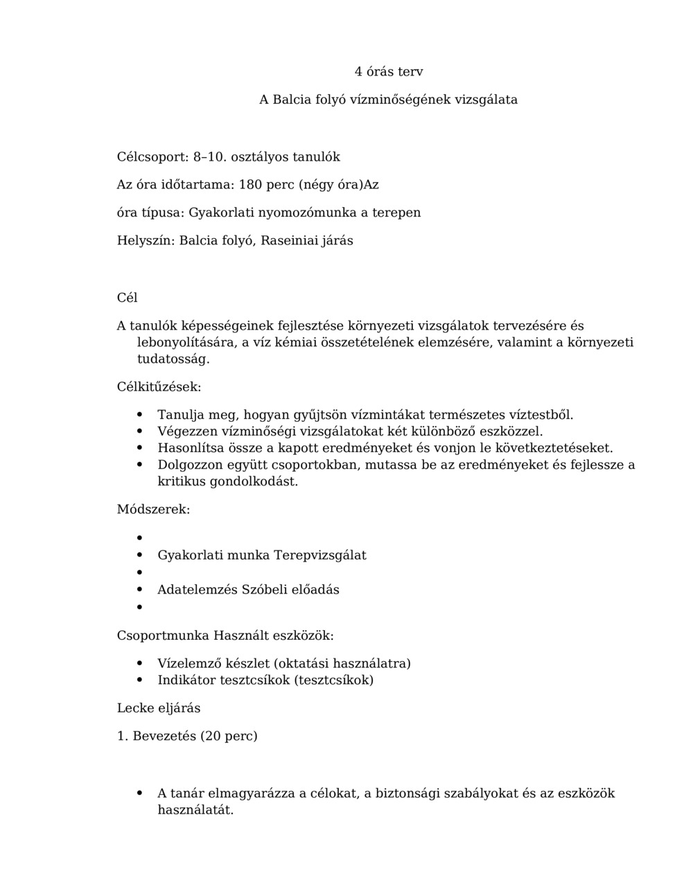 Vízminőség-vizsgálati lecke_0