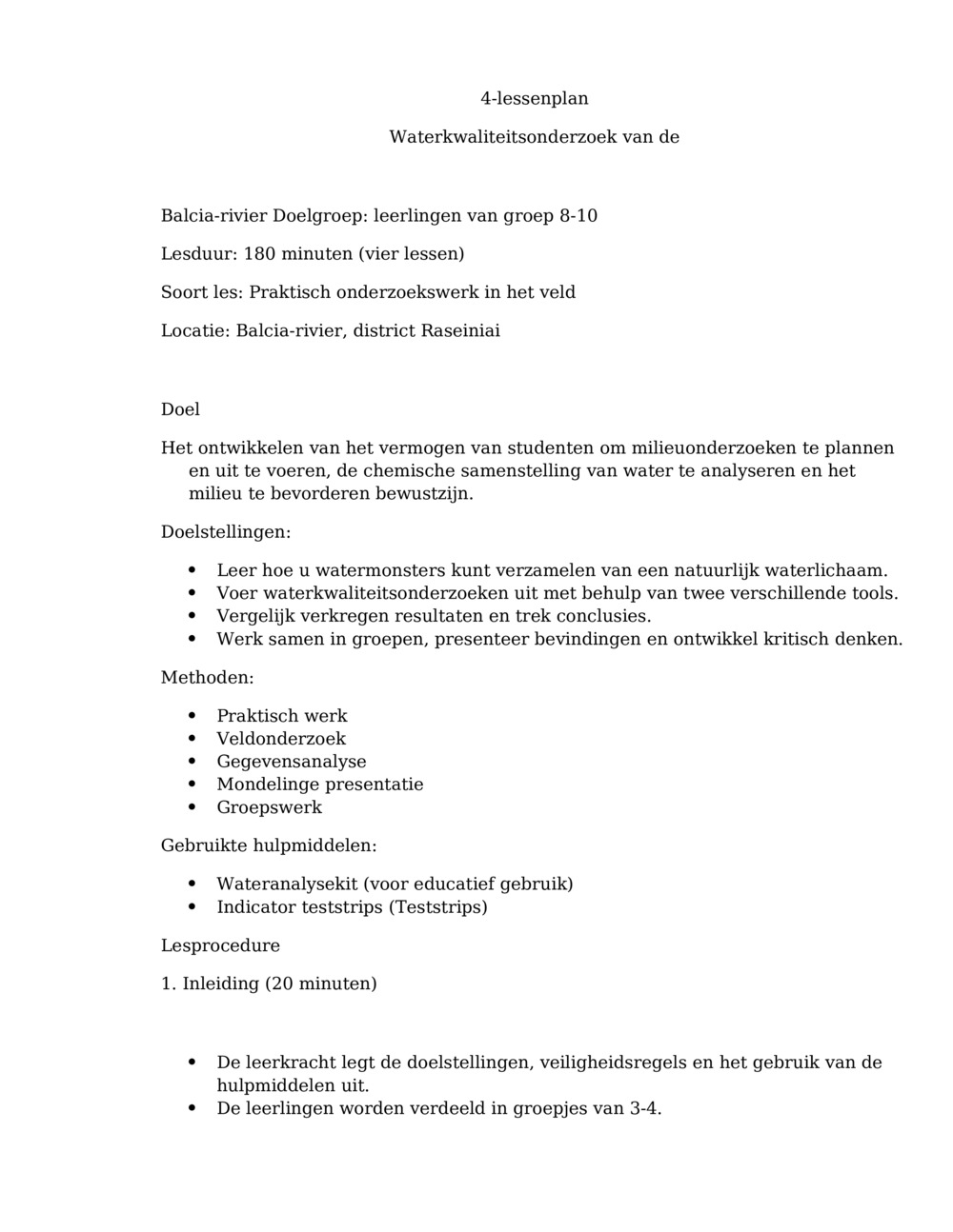 Les over onderzoek naar waterkwaliteit_0