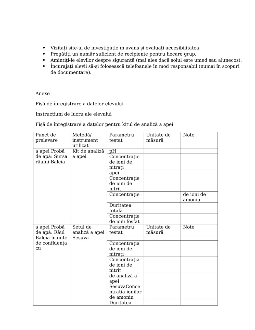 Lecția de investigare a calității apei_2
