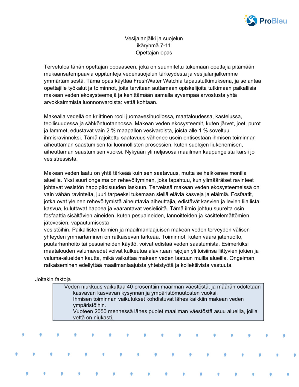 Vesijalanjälki ja suojelu_0