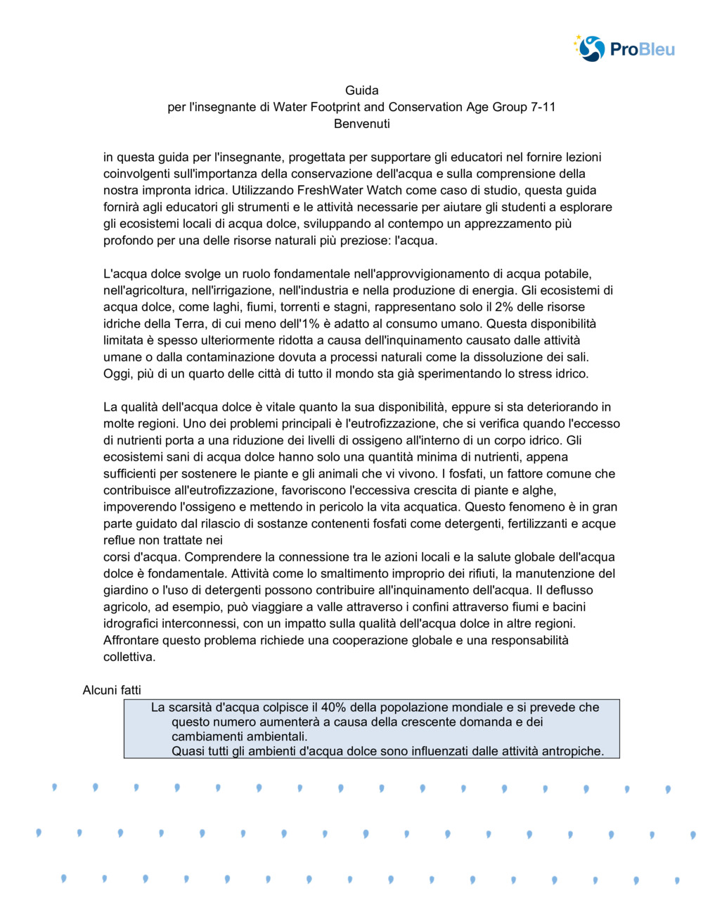 Impronta idrica e conservazione_0