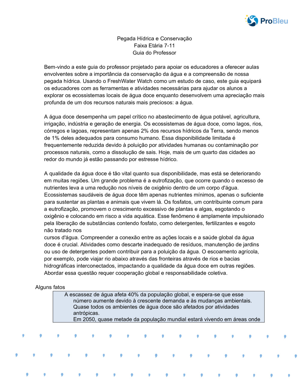 Pegada Hídrica e Conservação_0