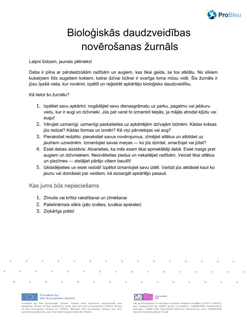 Bioloģiskās daudzveidības kartēšana _0