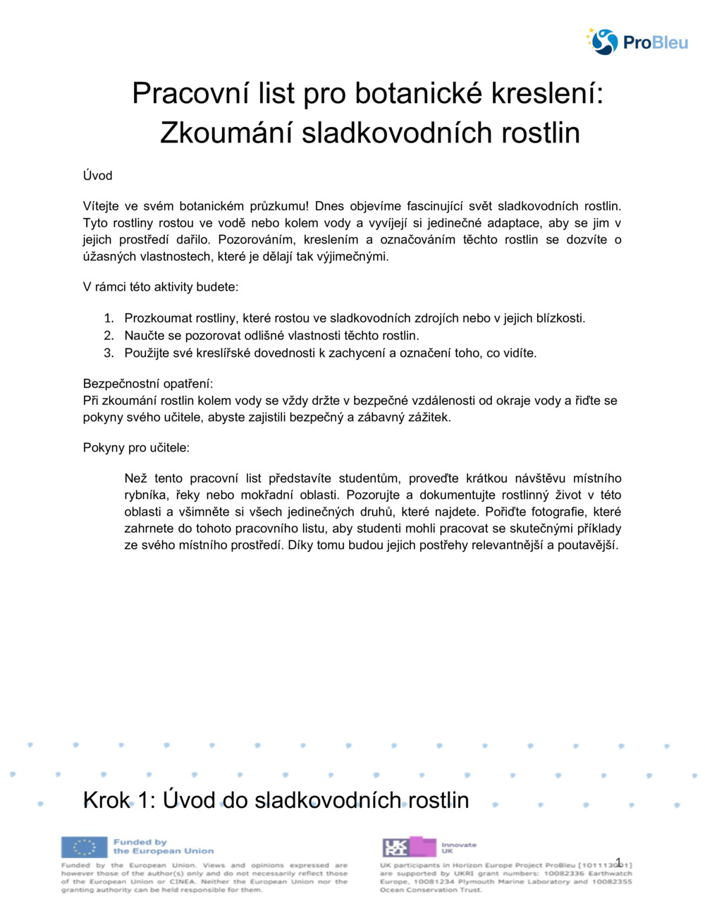  Pracovní list pro botanické kreslení_0