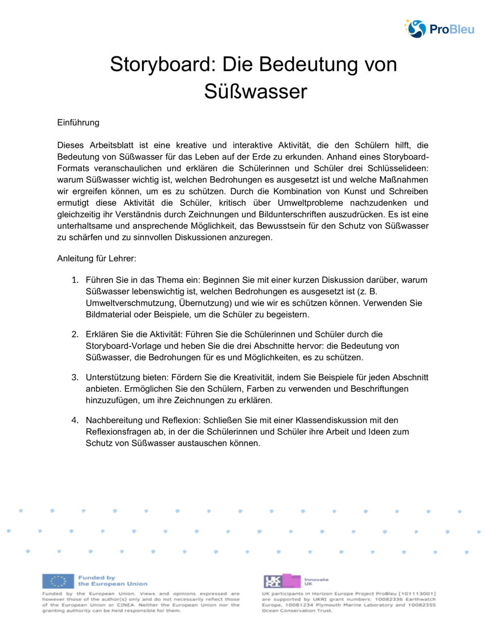 Storyboard: Die Bedeutung von Süßwasser _0