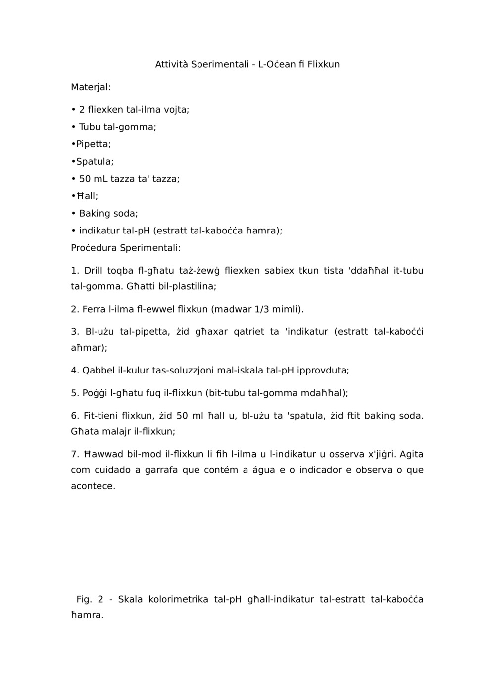 Attività Sperimentali - L-Oċean fi Flixkun_0
