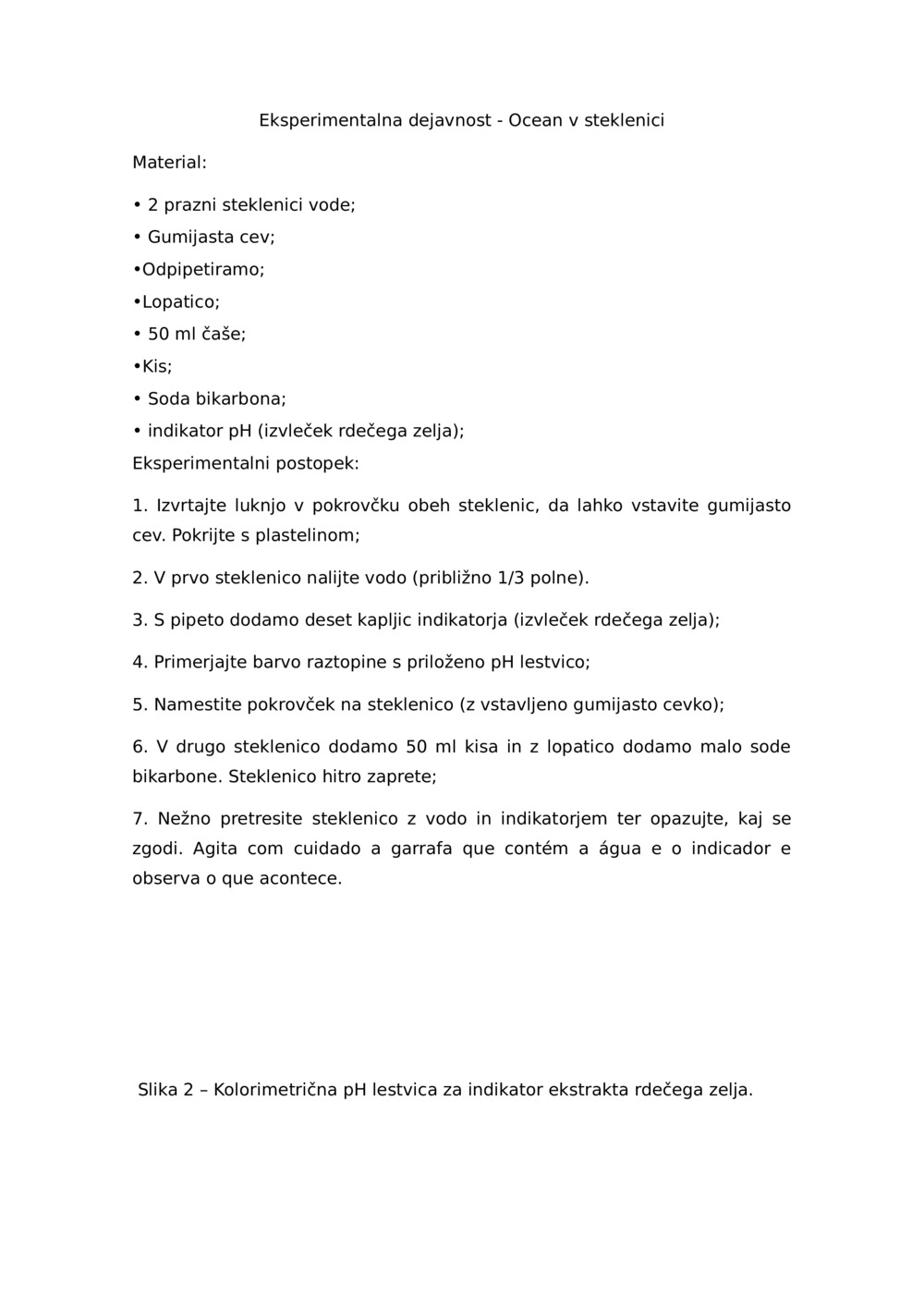 Eksperimentalna dejavnost - Ocean v steklenici_0