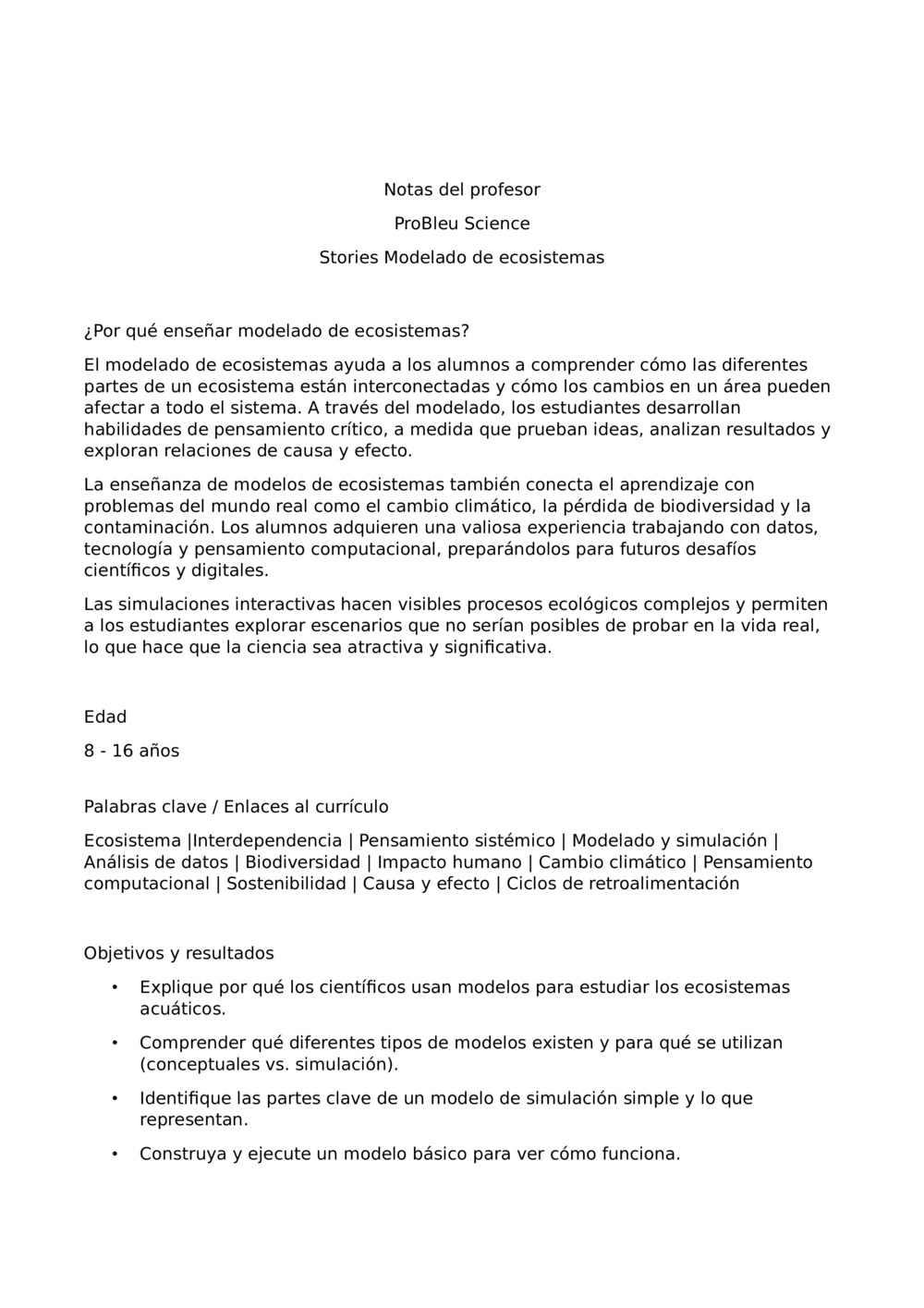 Profesores Notes_Ecosystem Modelismo_1