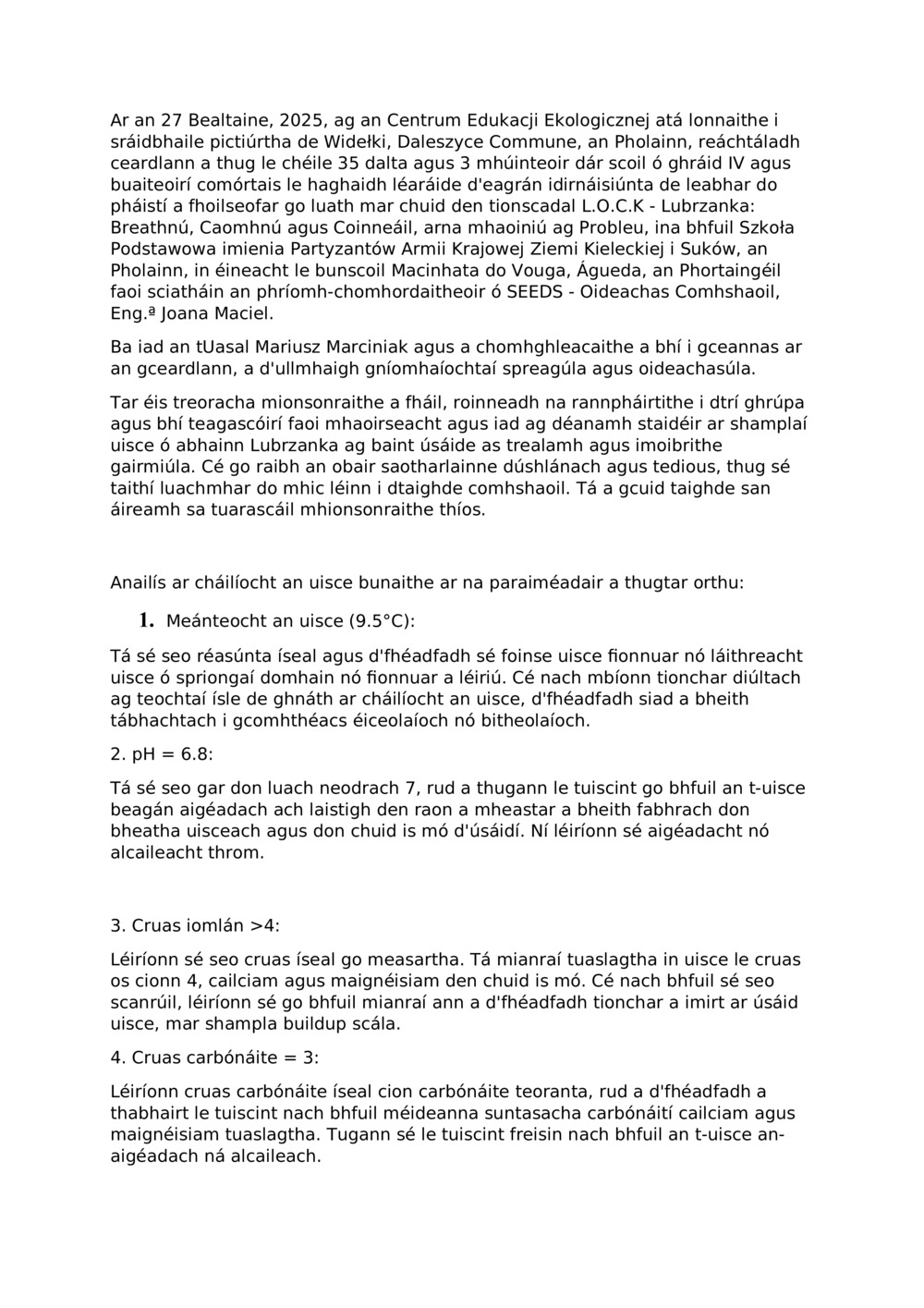 Tuarascáil abhainn Lubrzanka