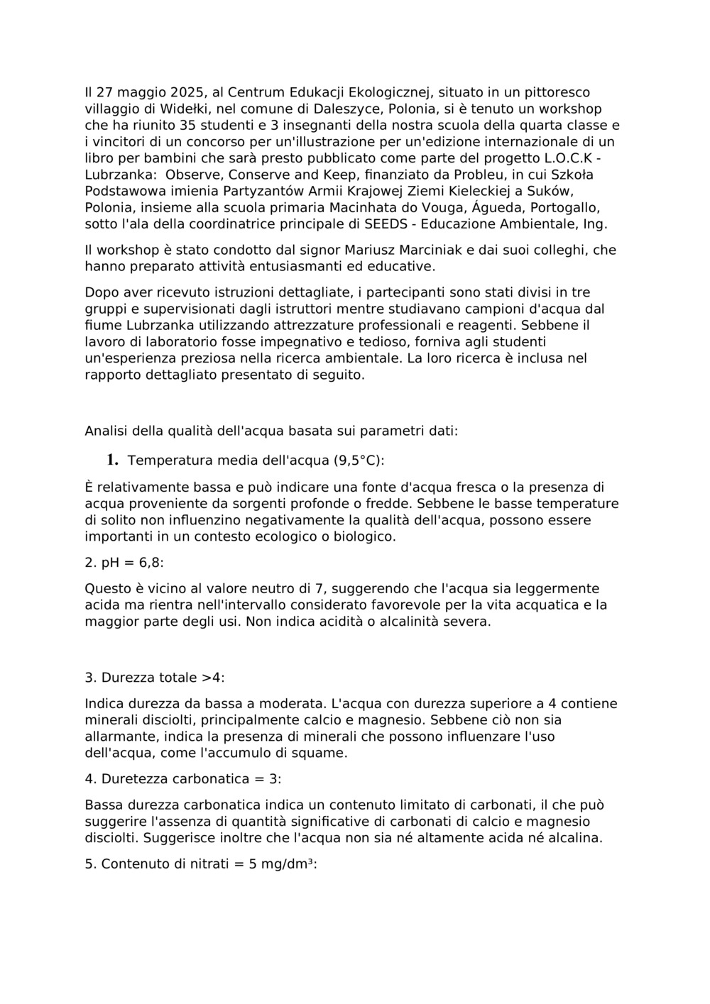 Rapporto sul fiume Lubrzanka