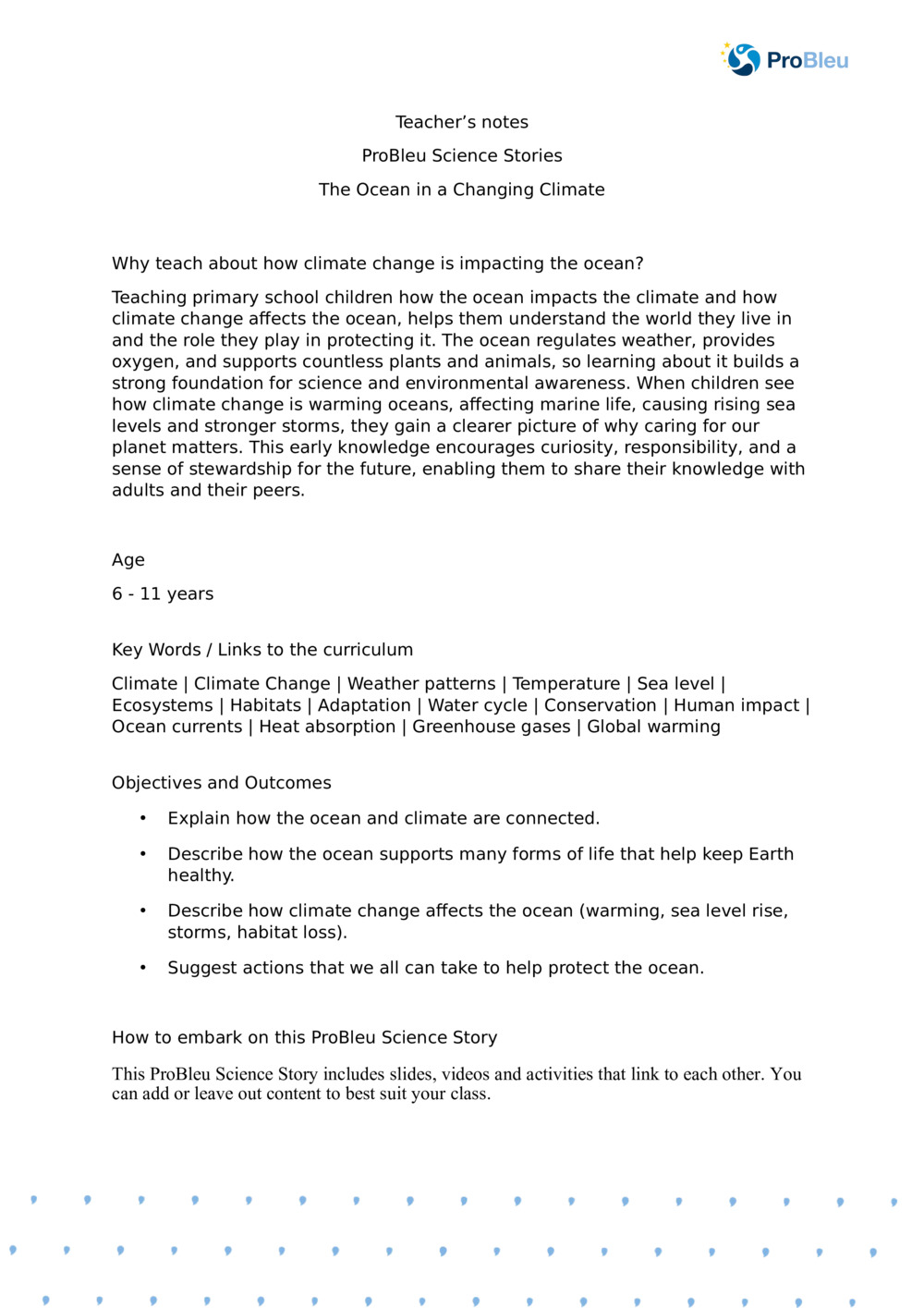 The Ocean in a Changing Climate_ Teacher's Notes_0