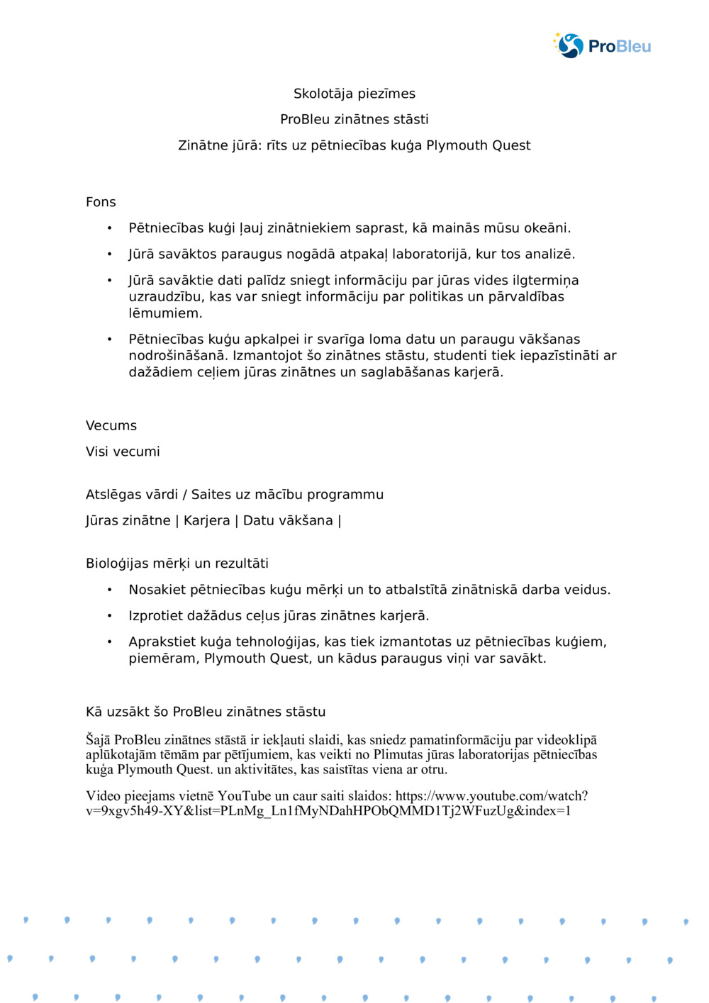 Zinātne jūrā: rīts uz pētniecības kuģa Plymouth Quest_ skolotāja piezīmes_0