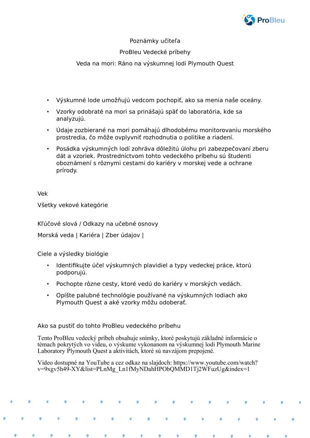 Veda na mori: Ráno na výskumnej lodi Plymouth Quest_ Poznámky učiteľa_0