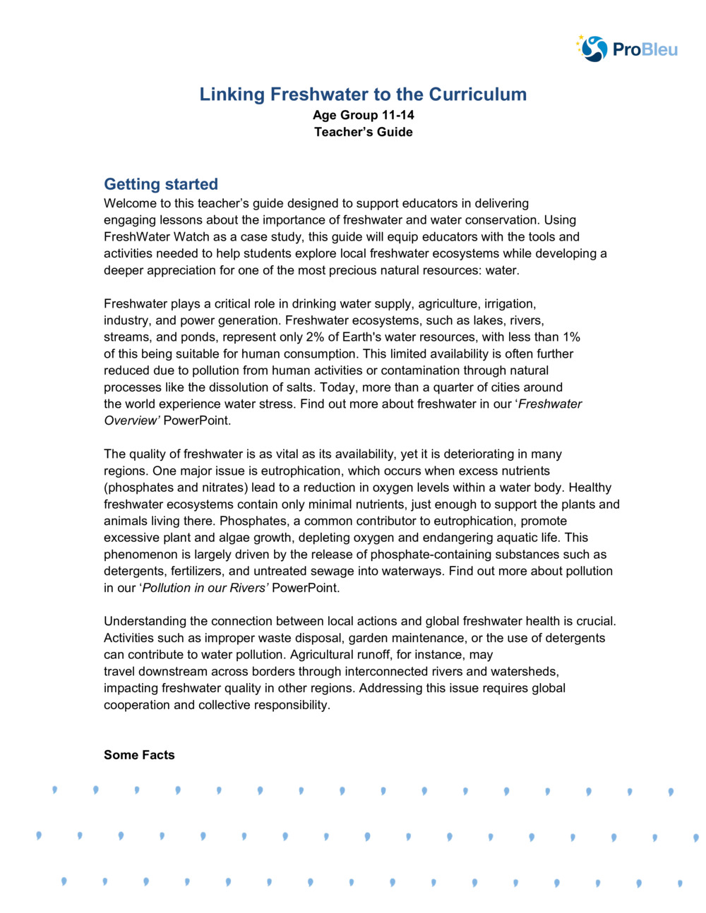 Linking Freshwater to the Curriculum_0