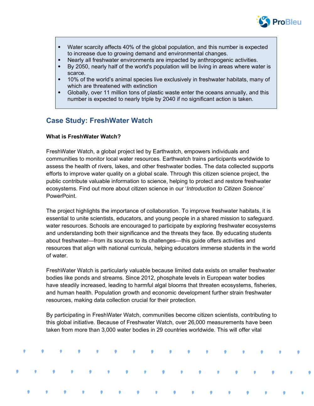 Linking Freshwater to the Curriculum_1