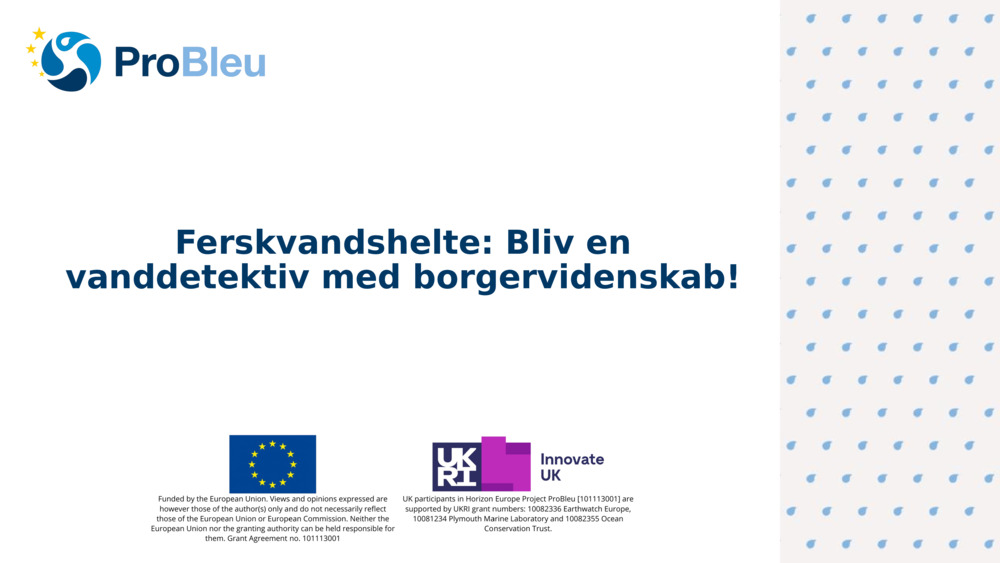 Ferskvandshelte: Bliv en vanddetektiv med borgervidenskab!