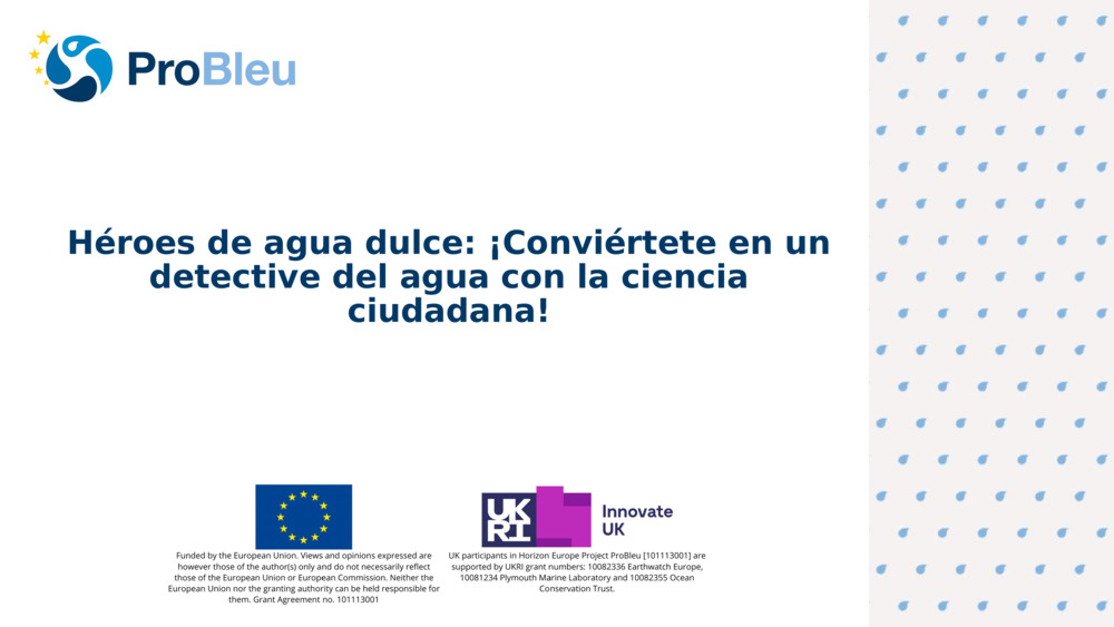 Héroes de agua dulce: ¡Conviértete en un detective del agua con la ciencia ciudadana!