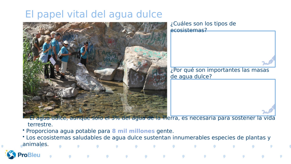 El papel vital del agua dulce