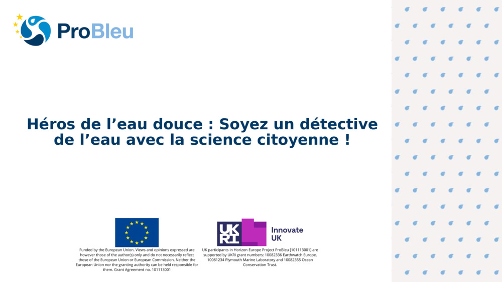 Héros de l’eau douce : Soyez un détective de l’eau avec la science citoyenne !