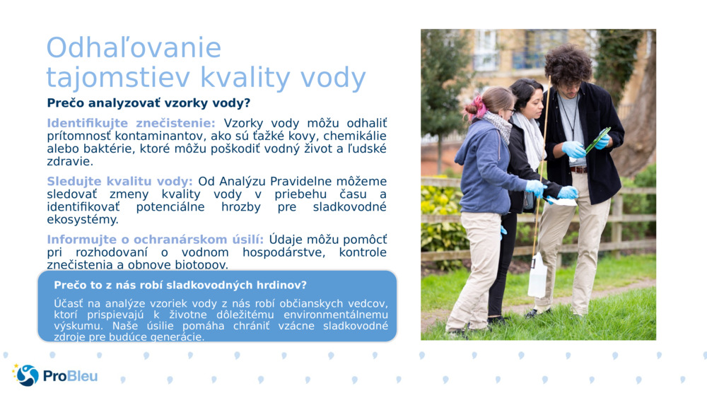 Odhaľovanie tajomstiev kvality vody