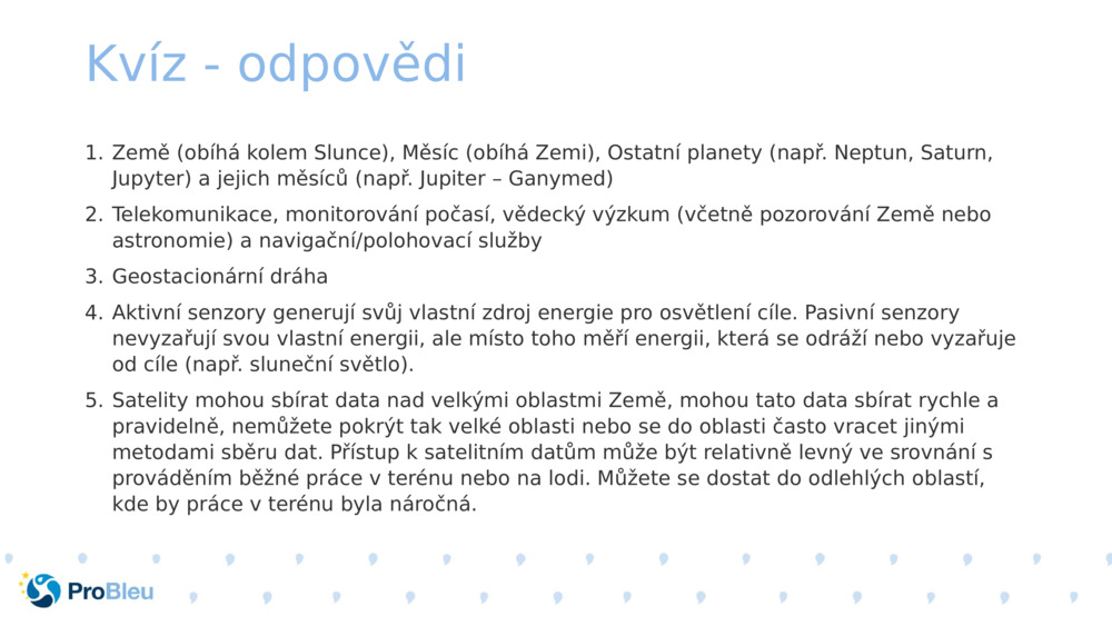 Kvíz - odpovědi