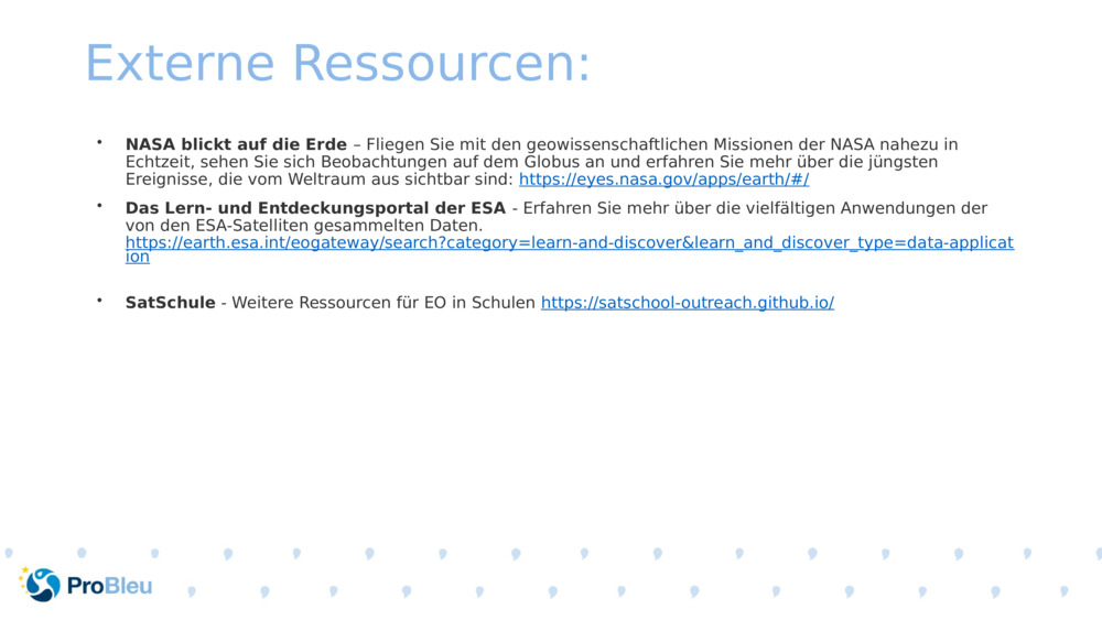 Externe Ressourcen: