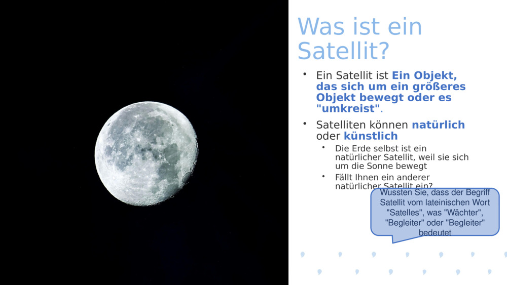 Was ist ein Satellit? 