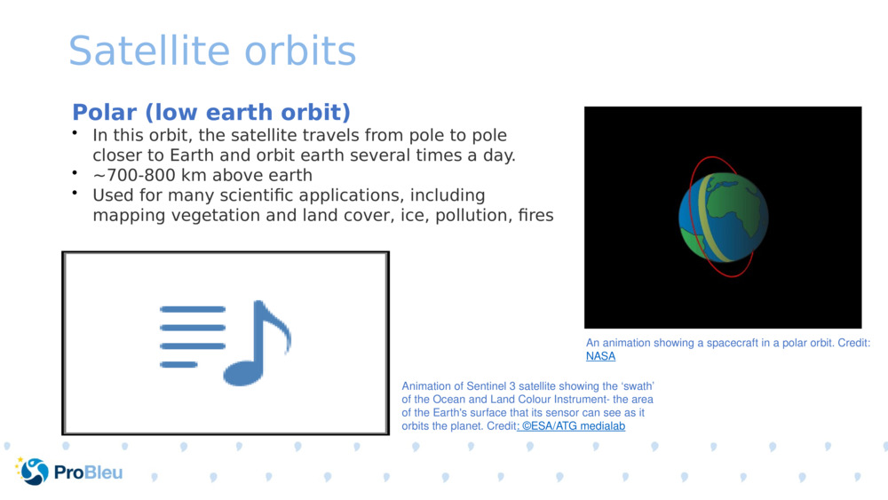 Satellite orbits