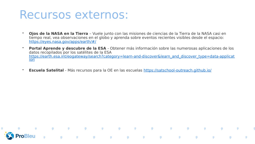 Recursos externos: