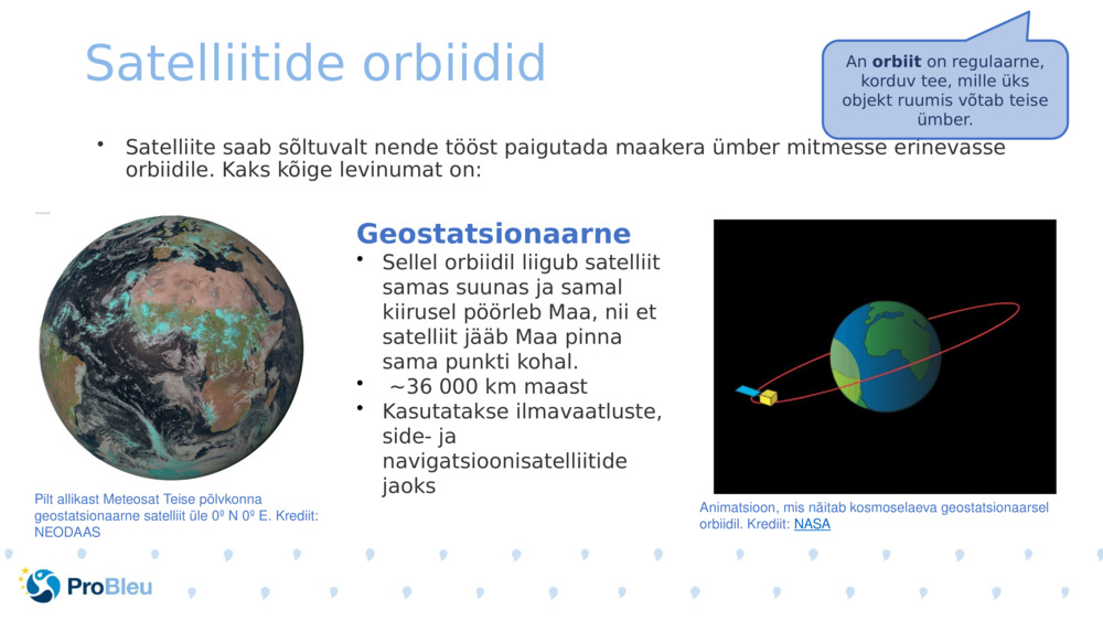 Satelliitide orbiidid