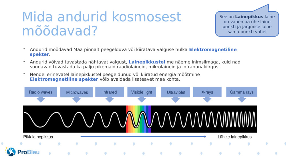 Mida andurid kosmosest mõõdavad? 