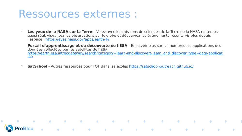 Ressources externes :