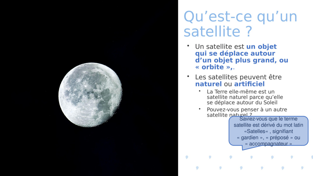 Qu’est-ce qu’un satellite ? 