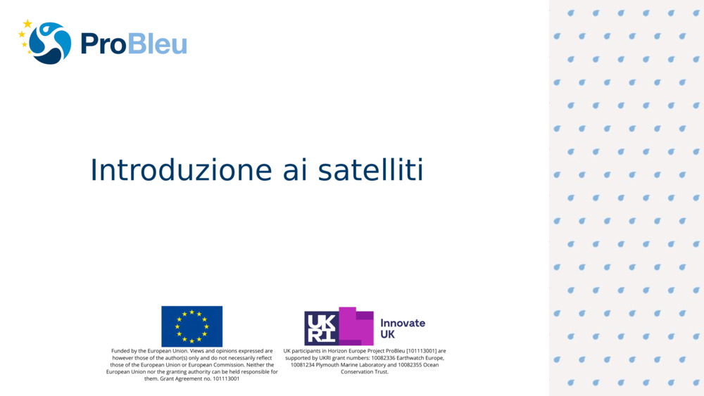 Introduzione ai satelliti