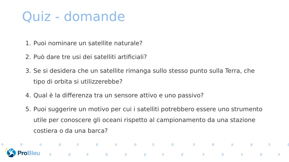 Quiz - domande